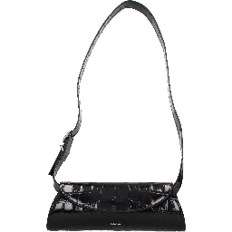 Black Leather Crossbody Bag