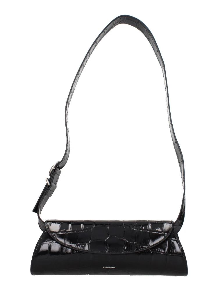 Black Leather Crossbody Bag
