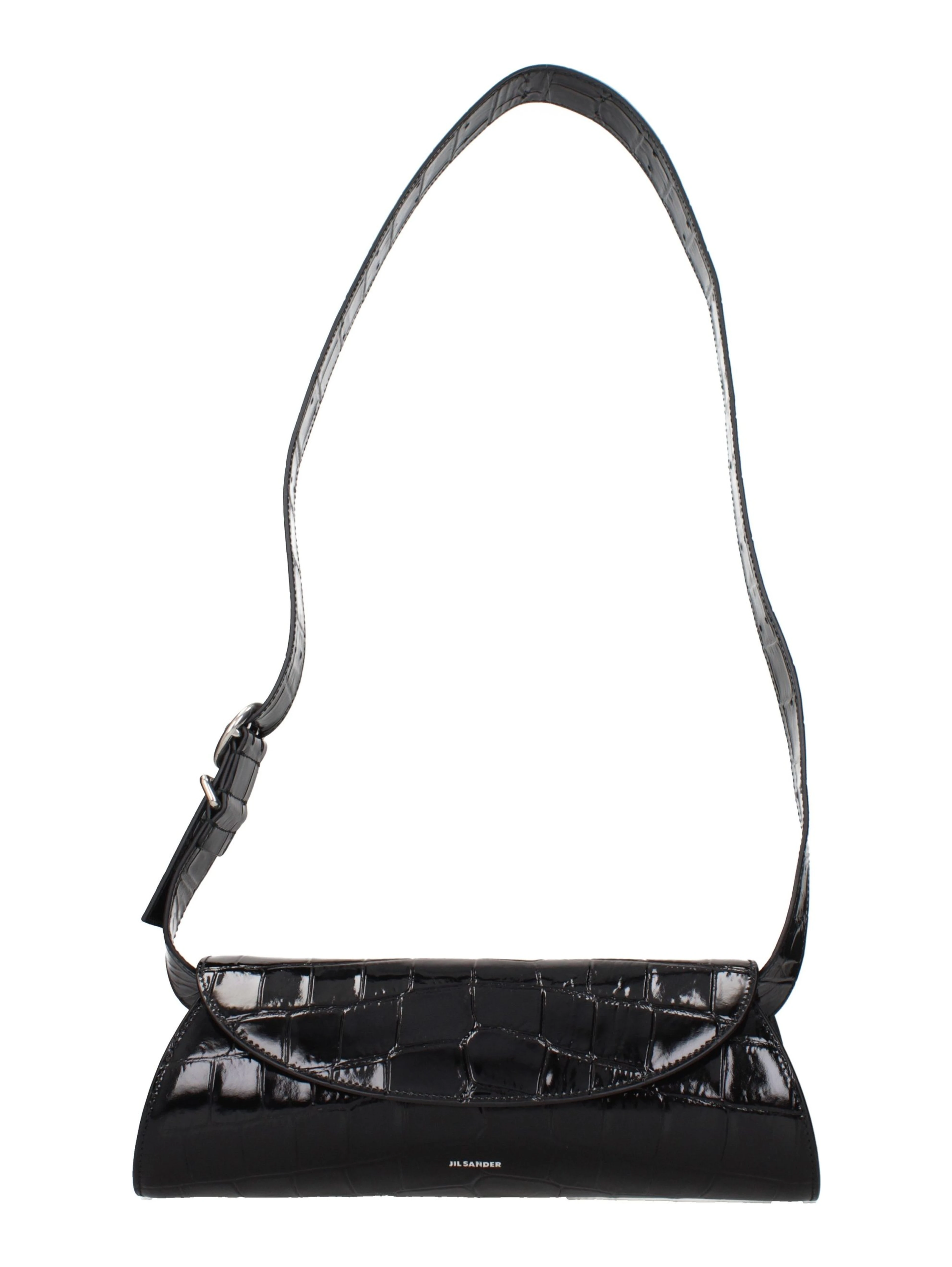 Black Leather Crossbody Bag