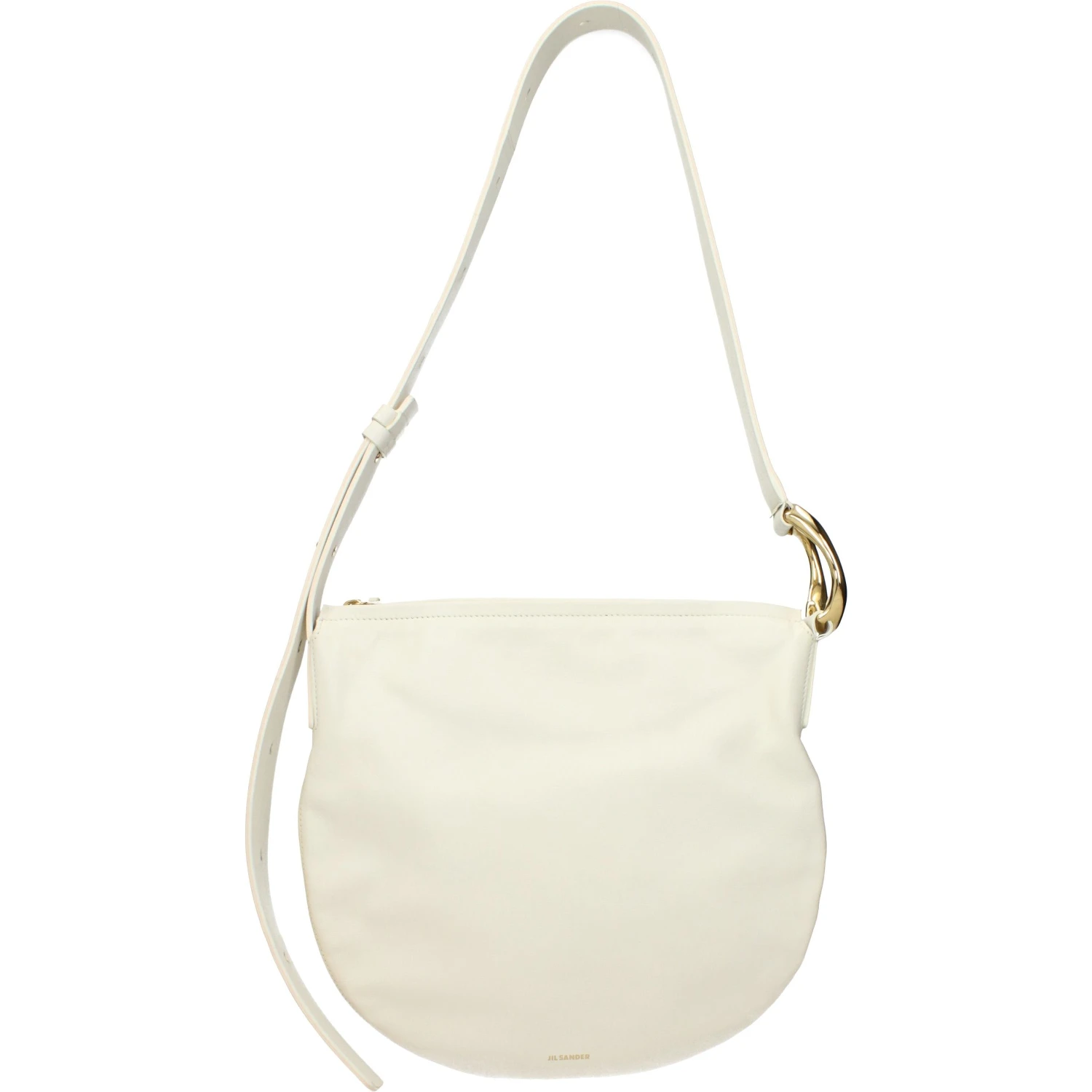 Beige Leather Crossbody Bag