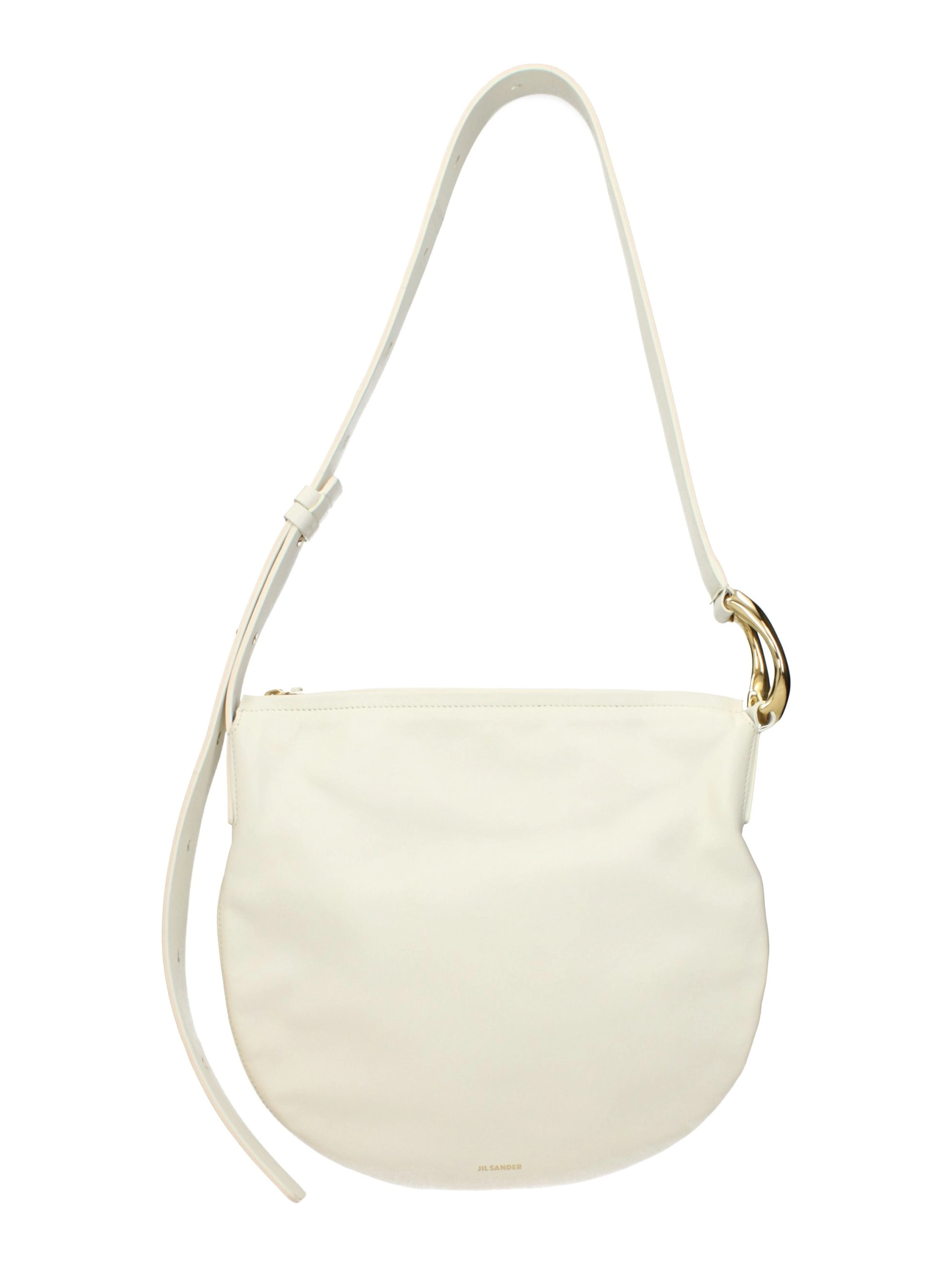 Beige Leather Crossbody Bag