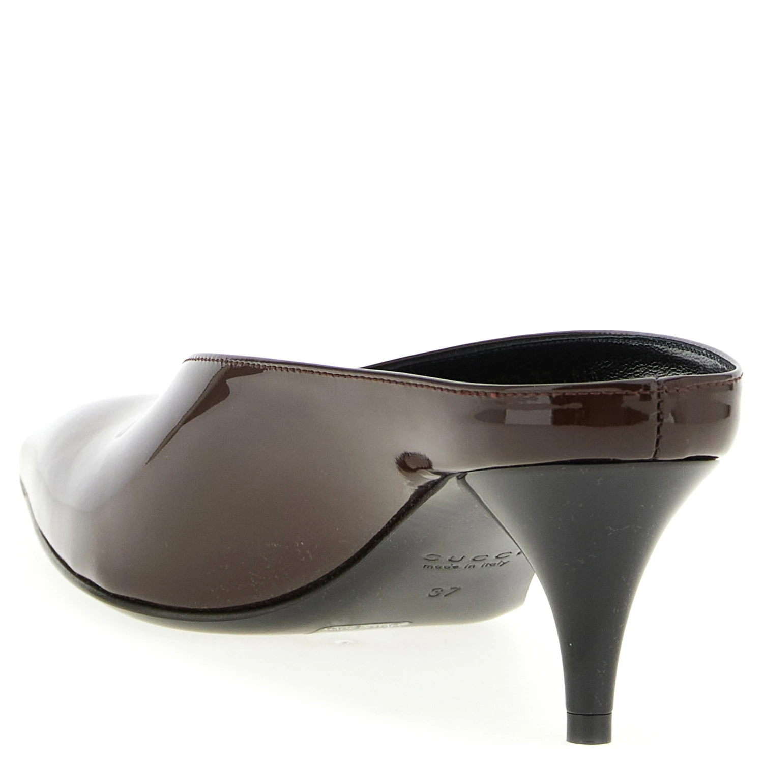 Bordeaux Calfskin Mid Heel Pumps