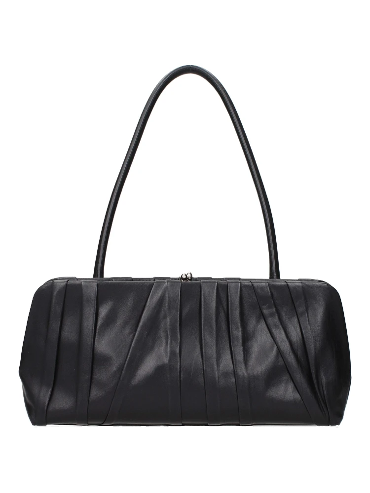 Black Leather Shoulder Bag