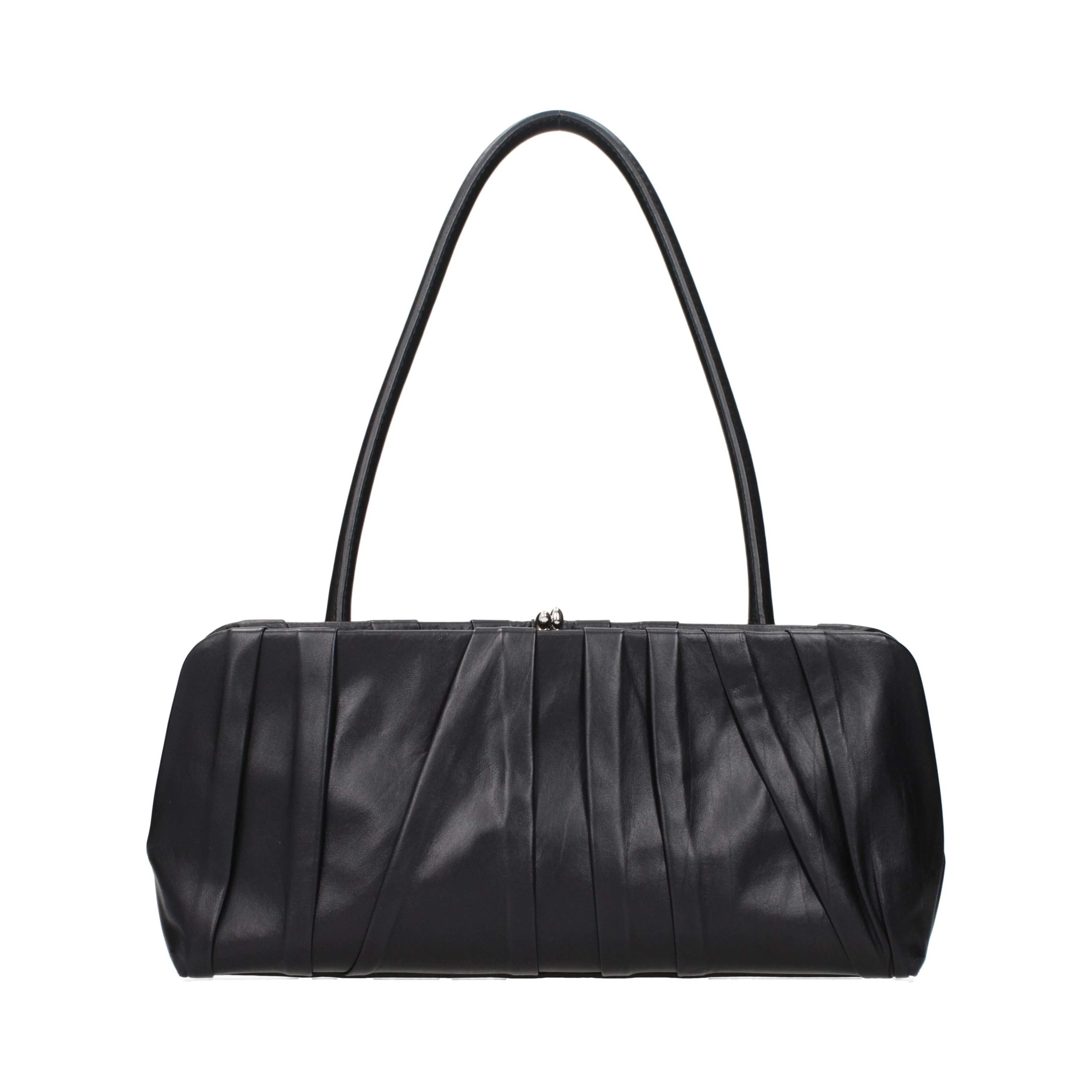 Black Leather Shoulder Bag
