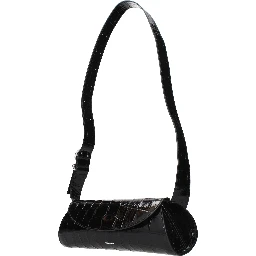 Black Leather Crossbody Bag
