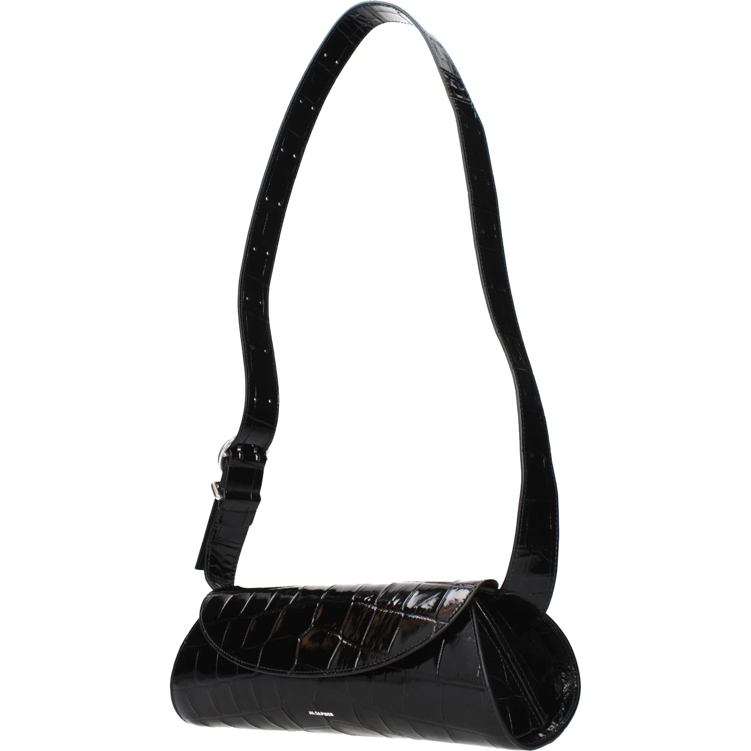 Black Leather Crossbody Bag