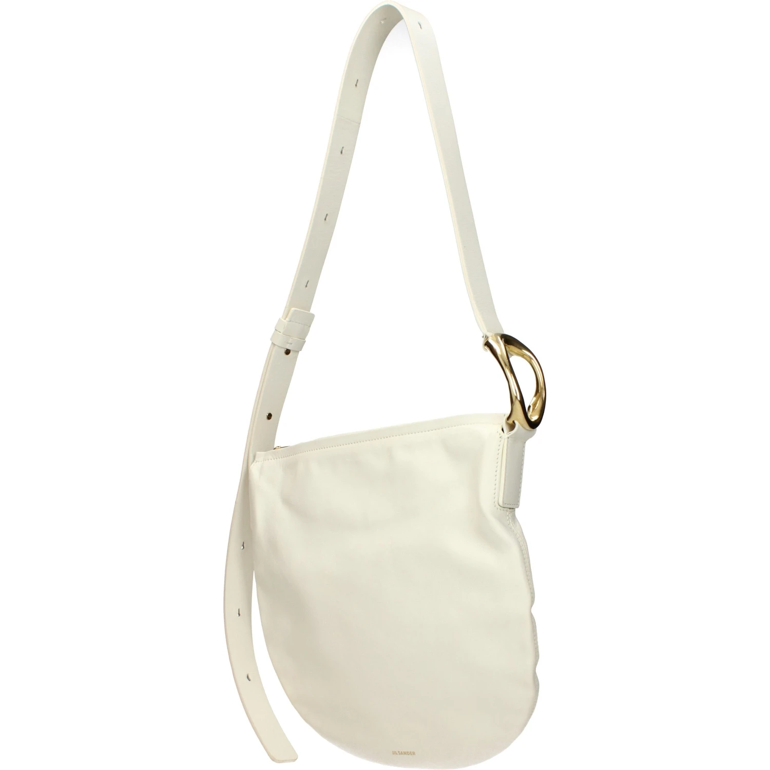 Beige Leather Crossbody Bag