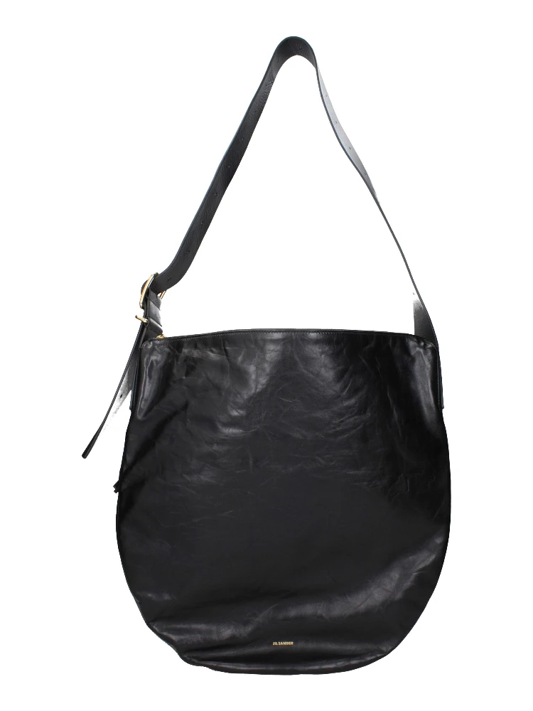 Black Leather Crossbody Bag
