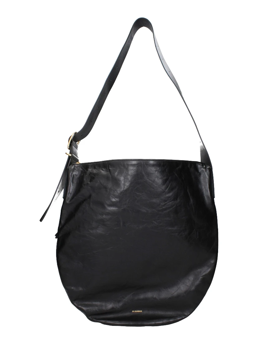 Black Leather Crossbody Bag