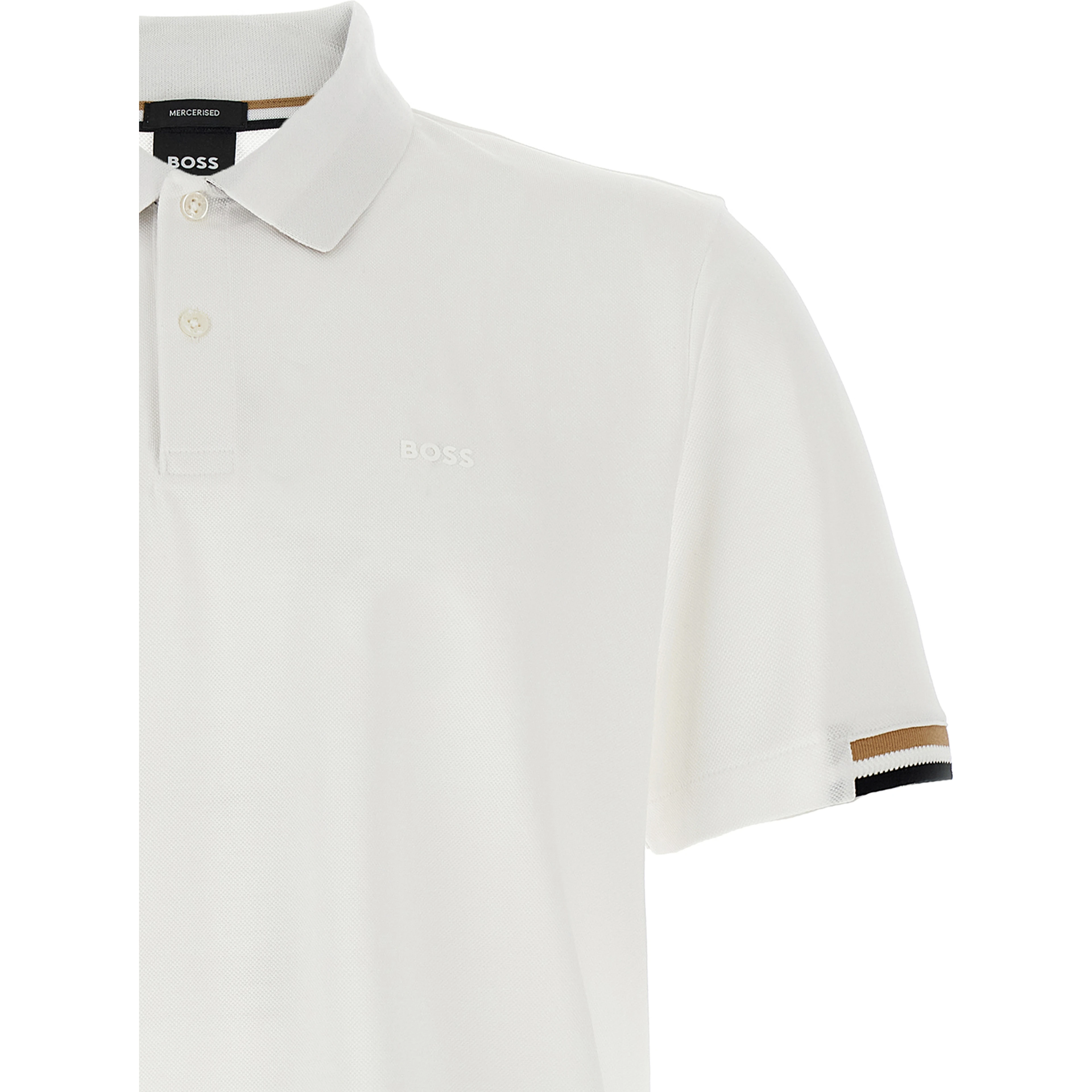 White Cotton Polo Shirt