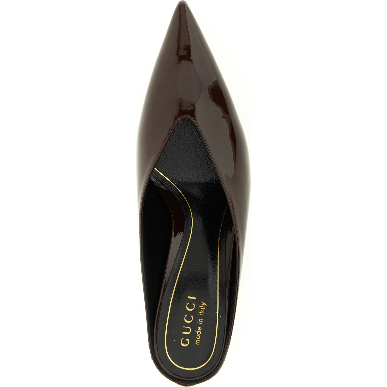 Bordeaux Calfskin Mid Heel Pumps