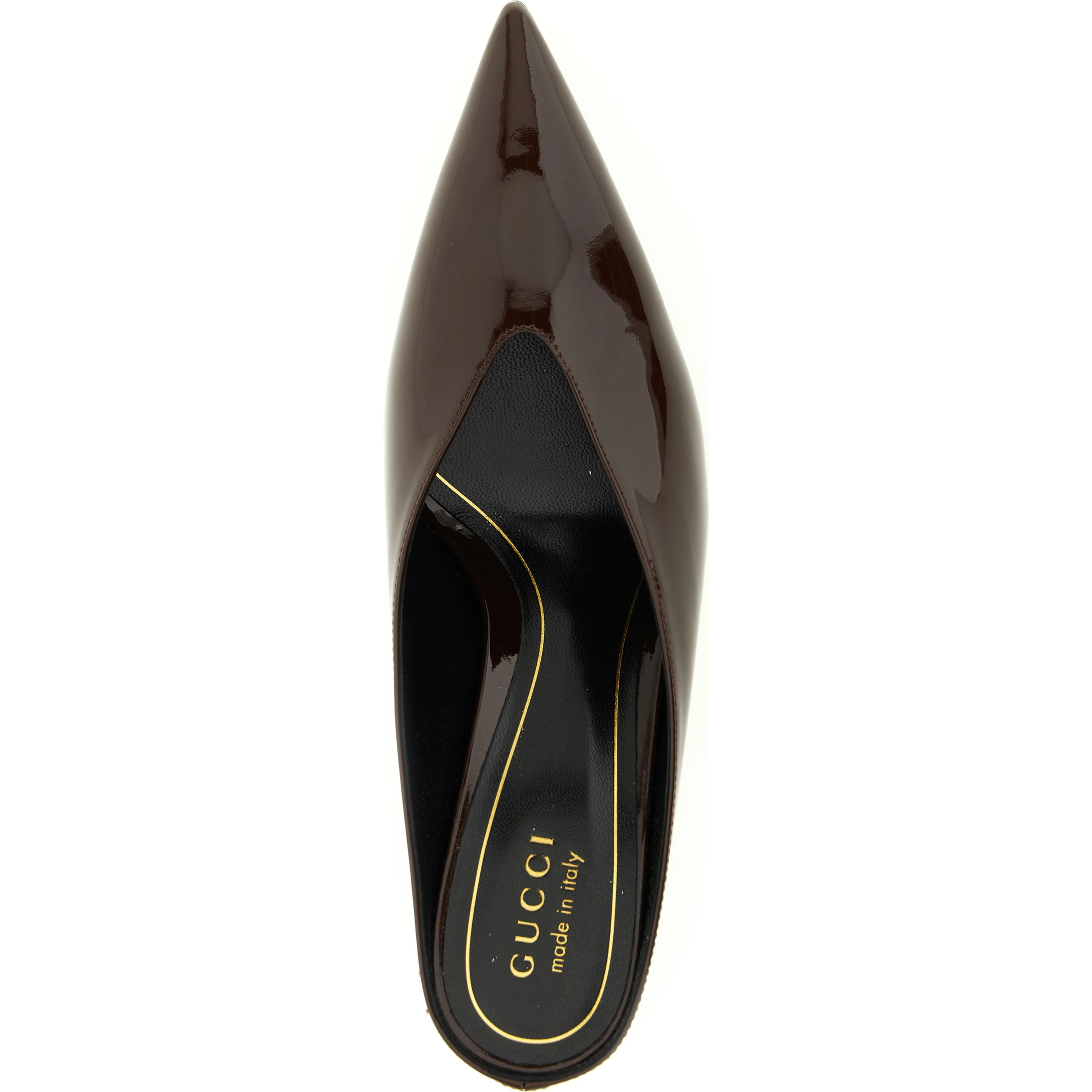 Bordeaux Calfskin Mid Heel Pumps