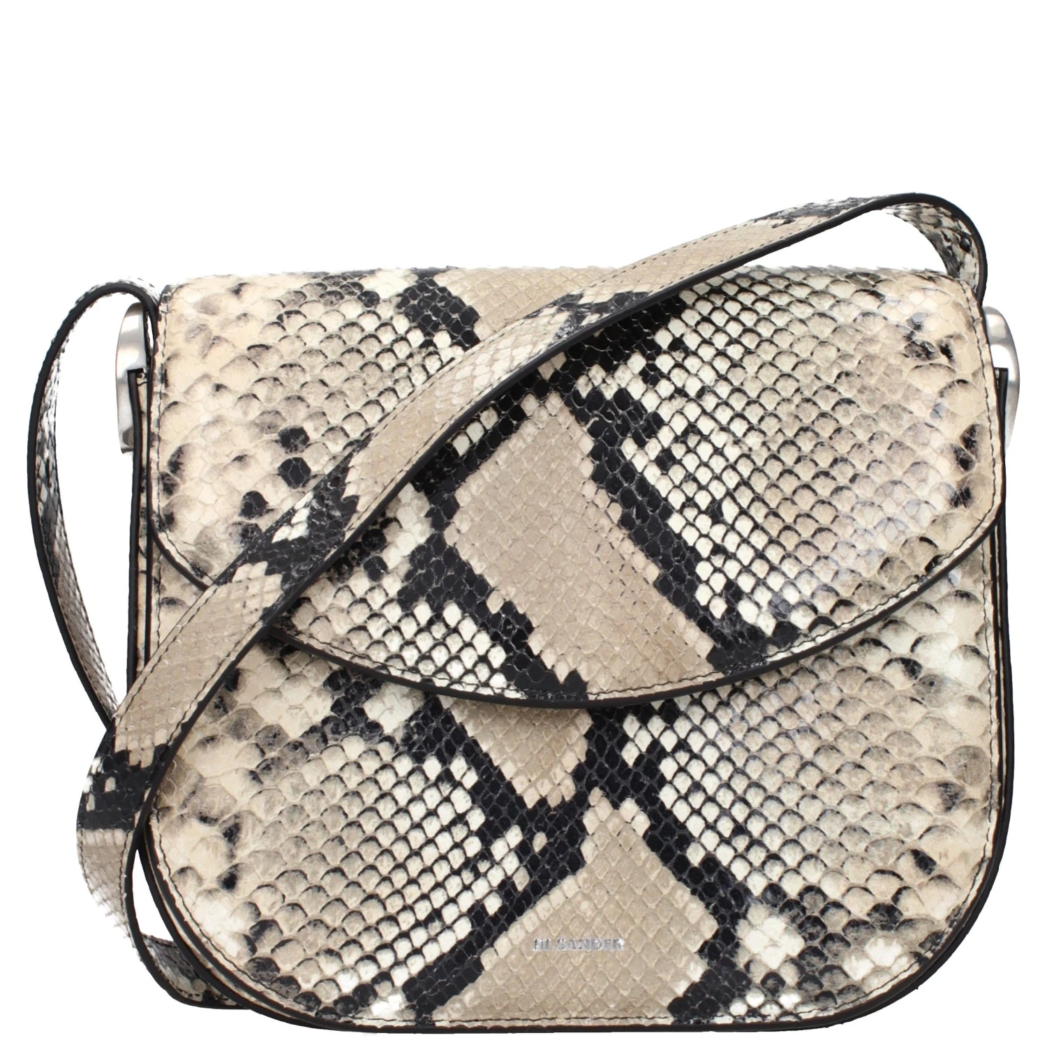 Beige Leather Crossbody Bag