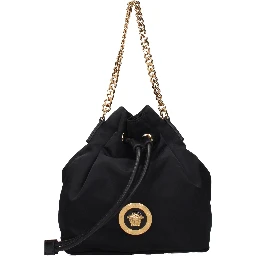 Black Fabric Handbag