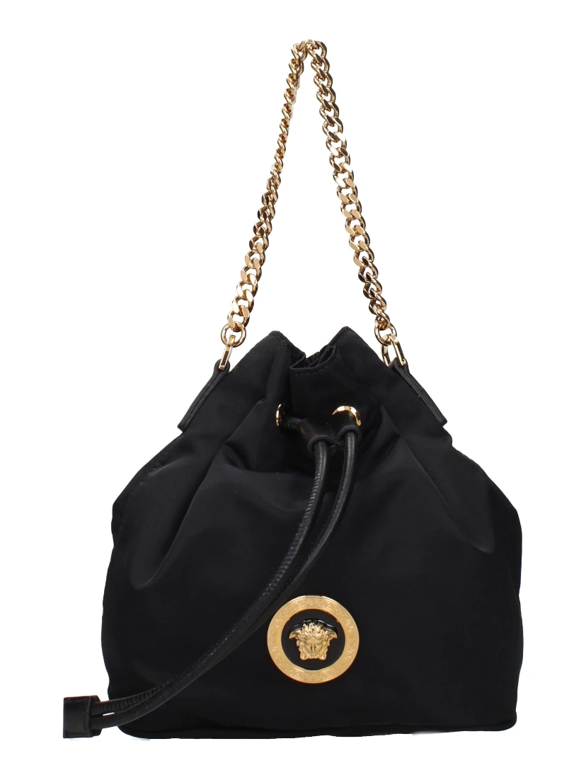 Black Fabric Handbag