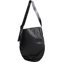 Black Leather Crossbody Bag