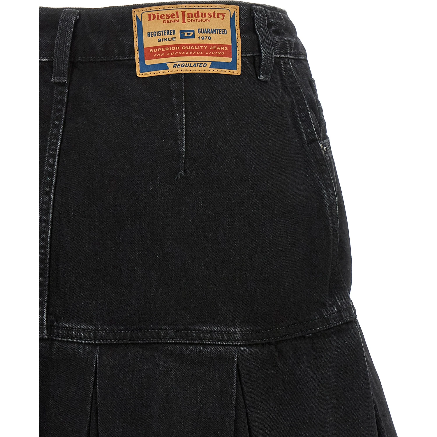 Blue Cotton Long Skirt