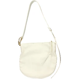Beige Leather Crossbody Bag