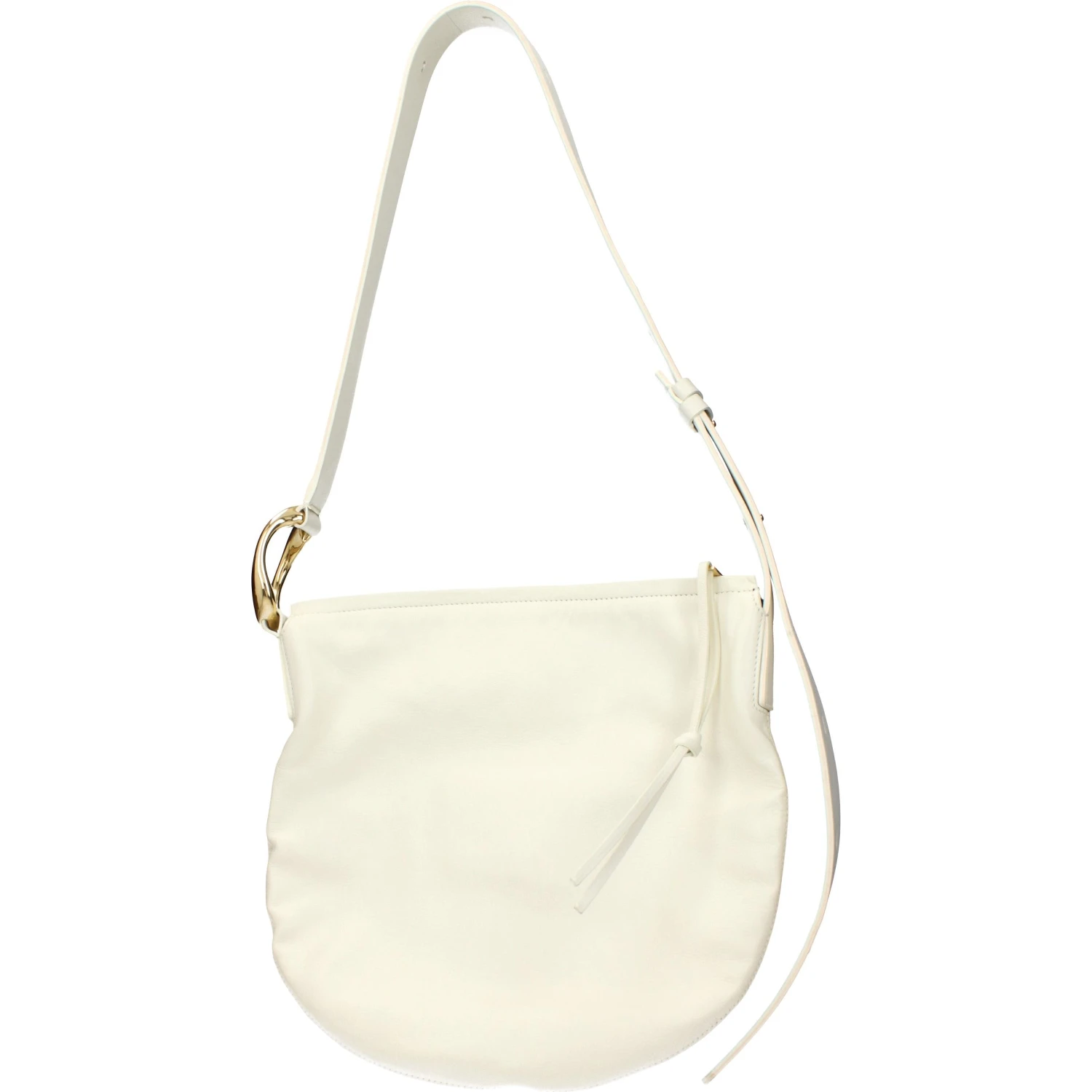 Beige Leather Crossbody Bag