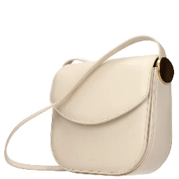 Beige Leather Crossbody Bag
