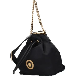 Black Fabric Handbag