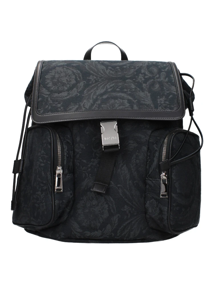 Black Fabric Backpack