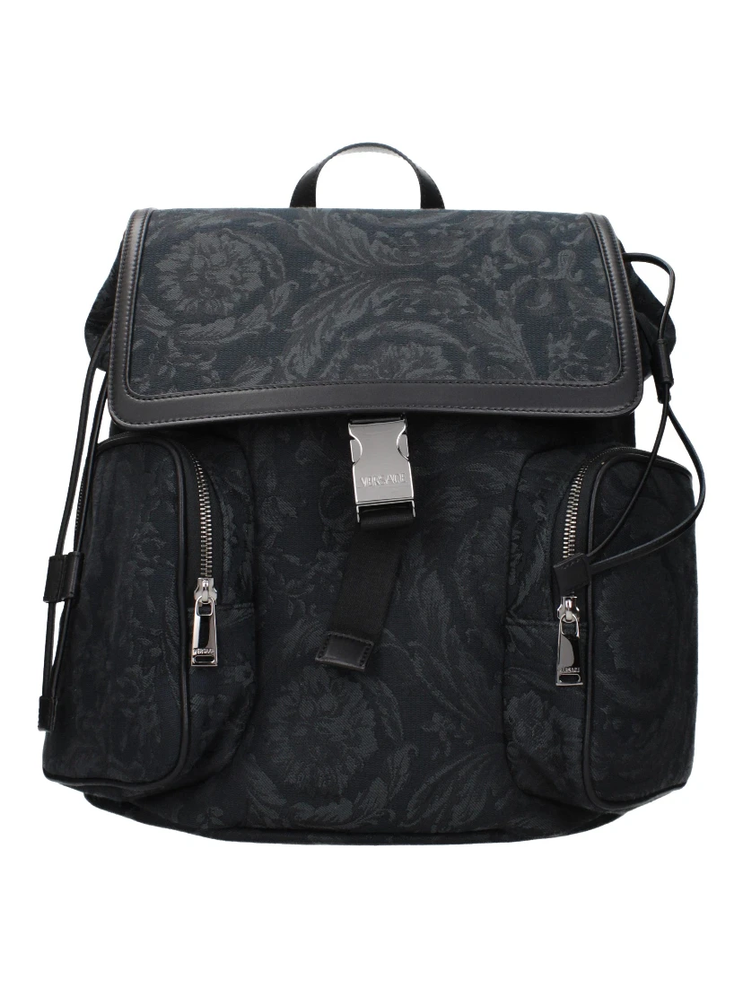 Black Fabric Backpack