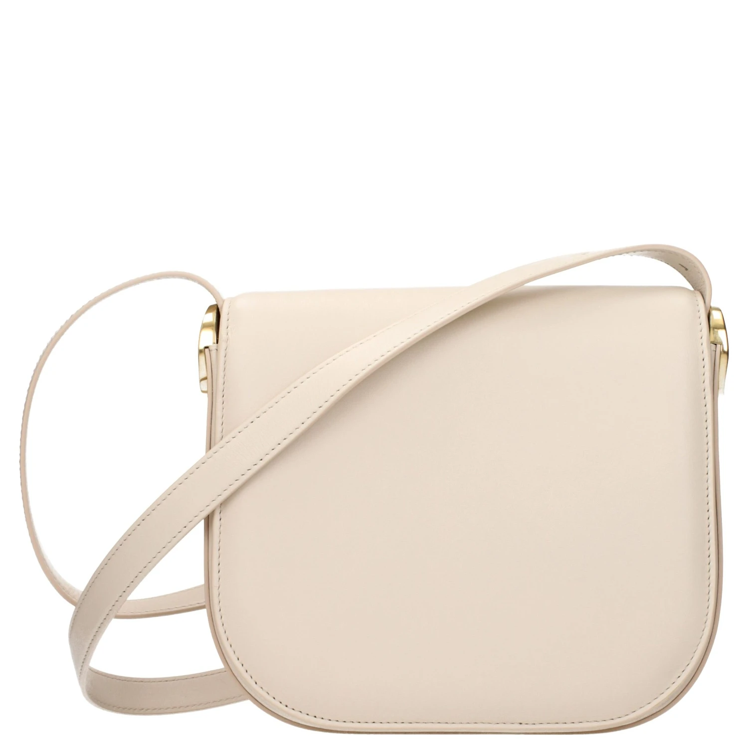 Beige Leather Crossbody Bag