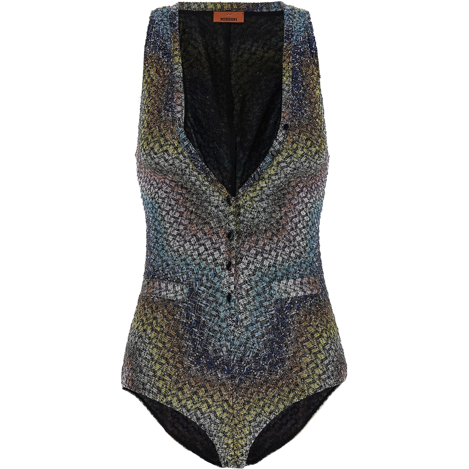 Multicolor Viscose One-Piece Swimsuit
