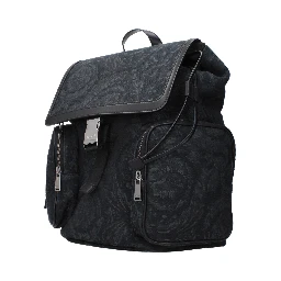 Black Fabric Backpack