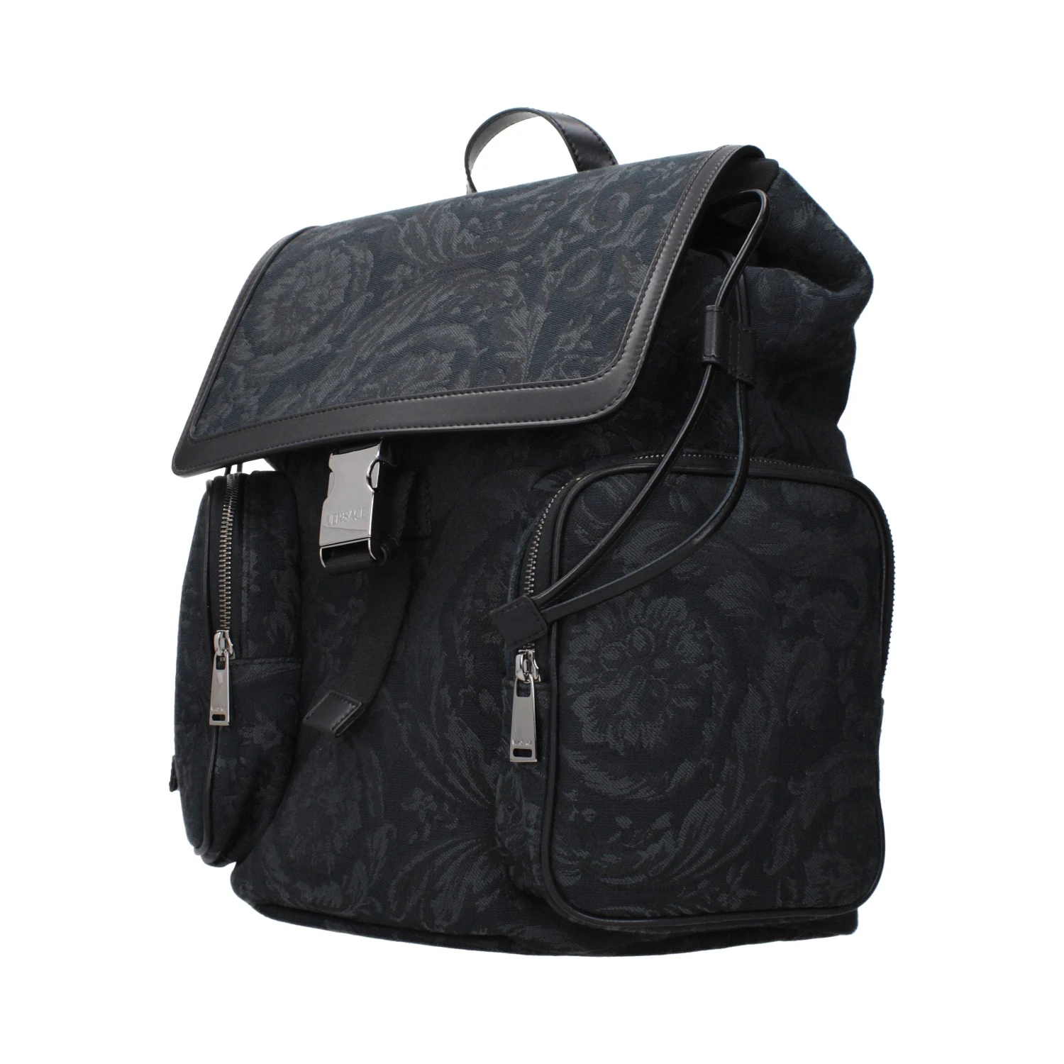 Black Fabric Backpack