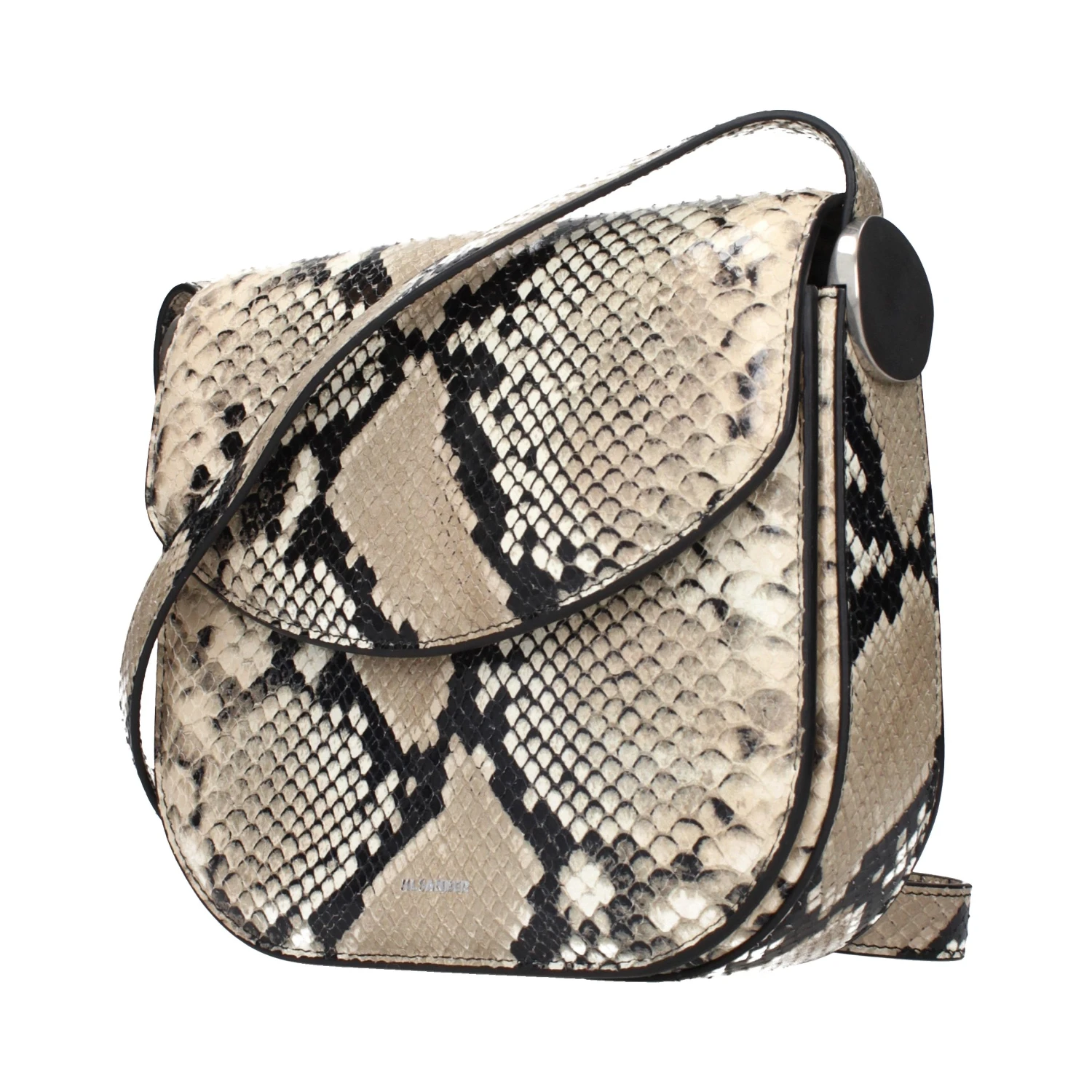 Beige Leather Crossbody Bag