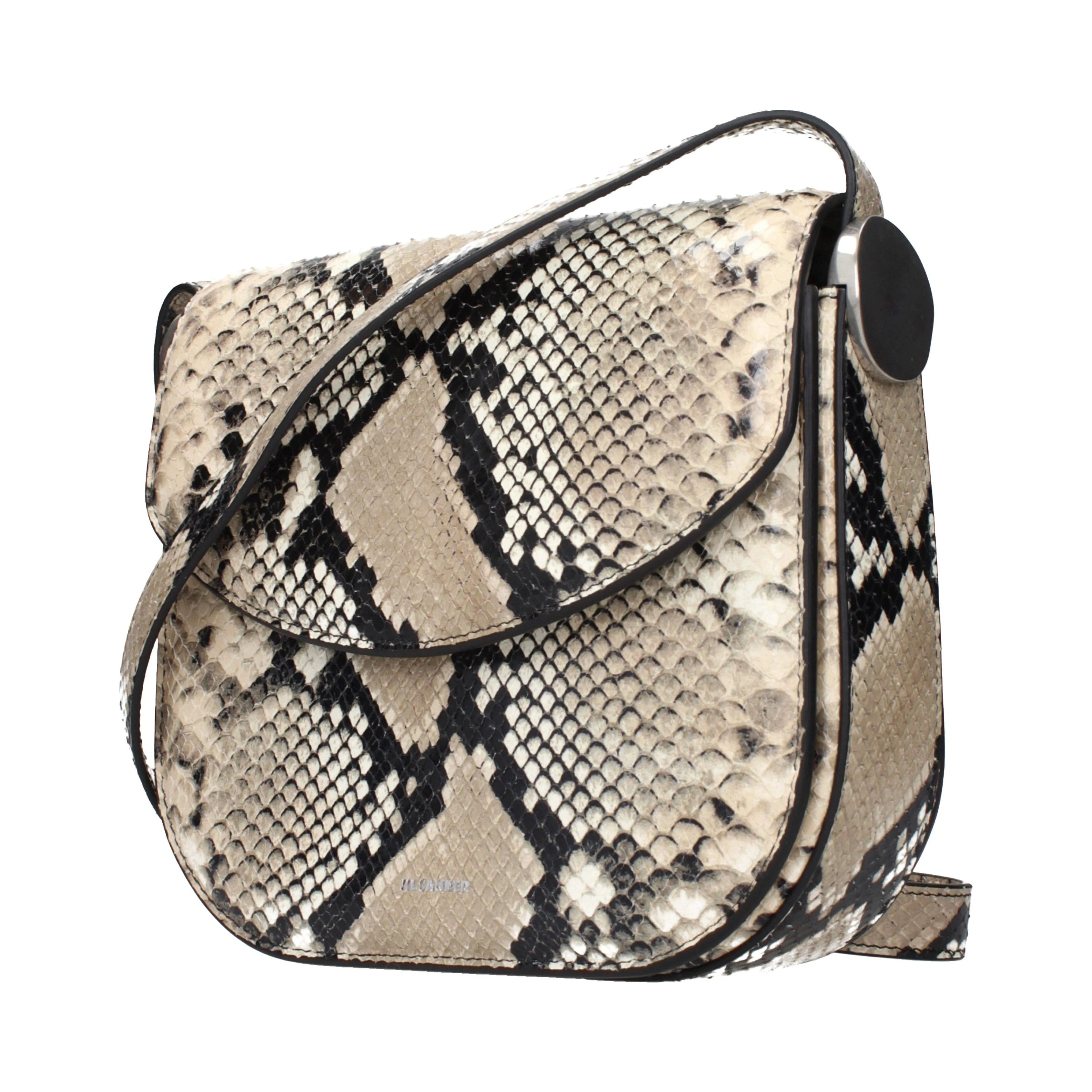 Beige Leather Crossbody Bag