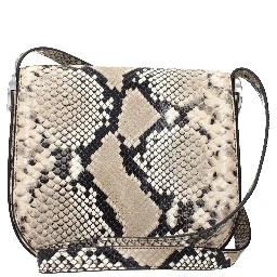 Beige Leather Crossbody Bag