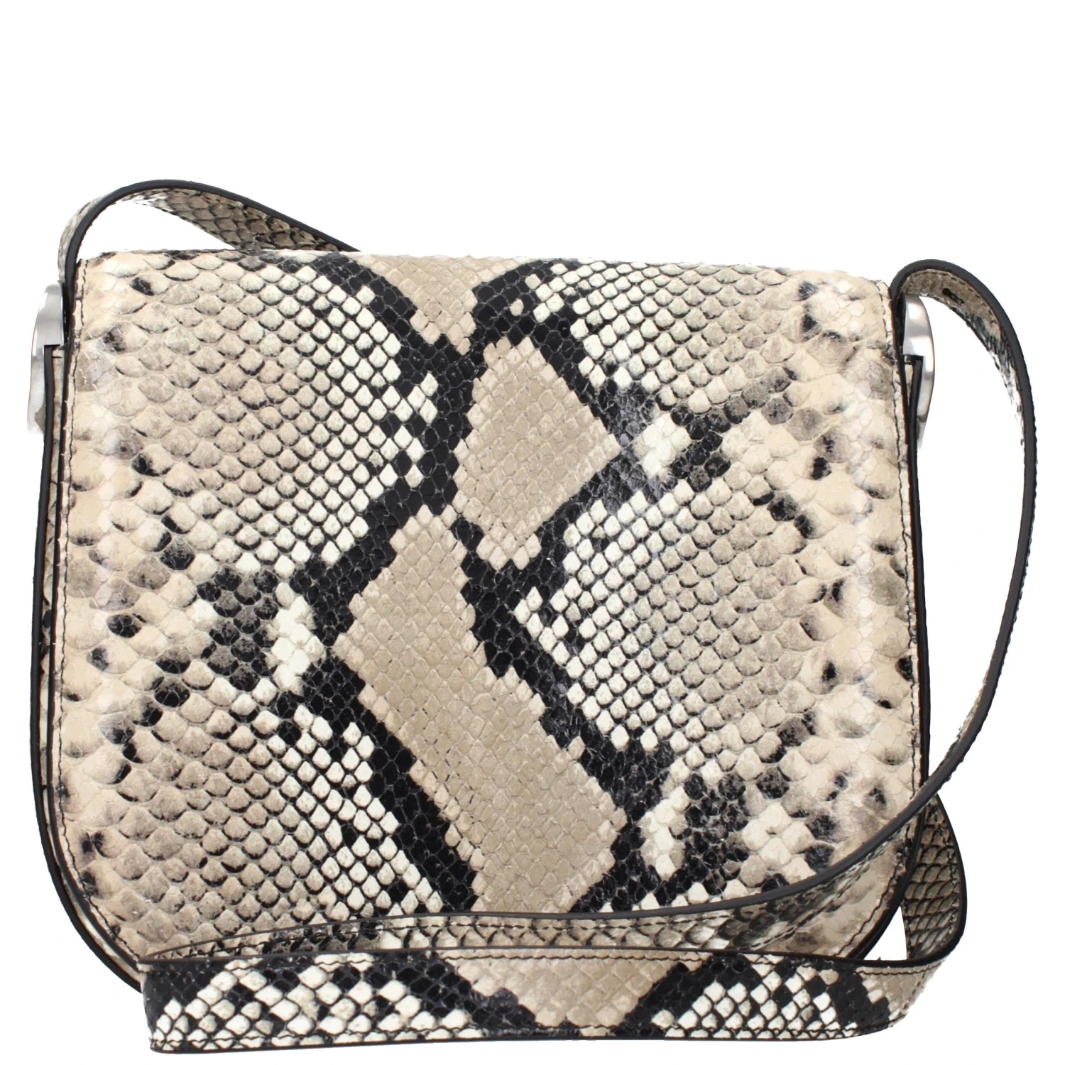Beige Leather Crossbody Bag