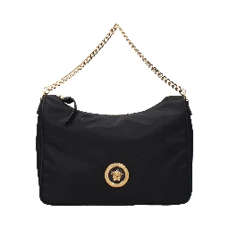 Black Fabric Handbag
