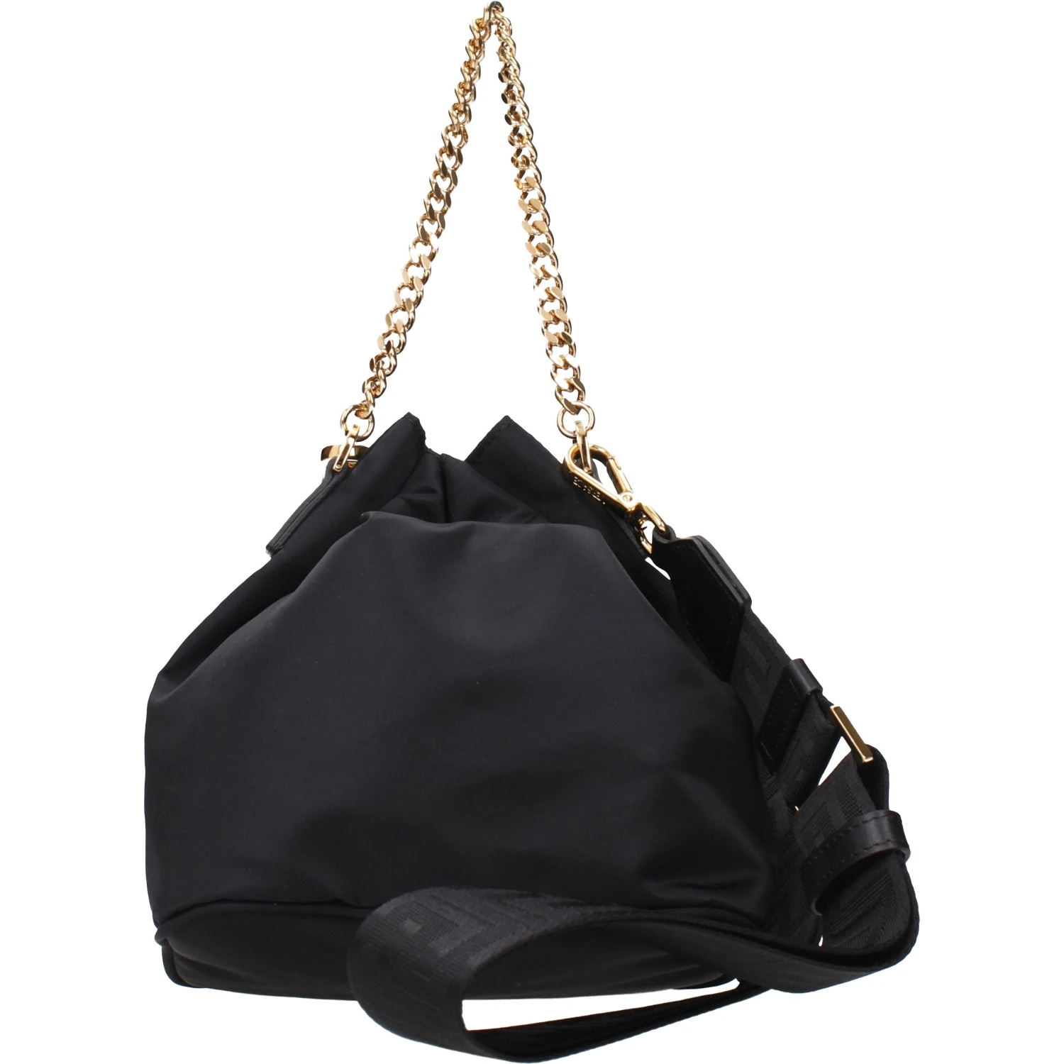 Black Fabric Handbag