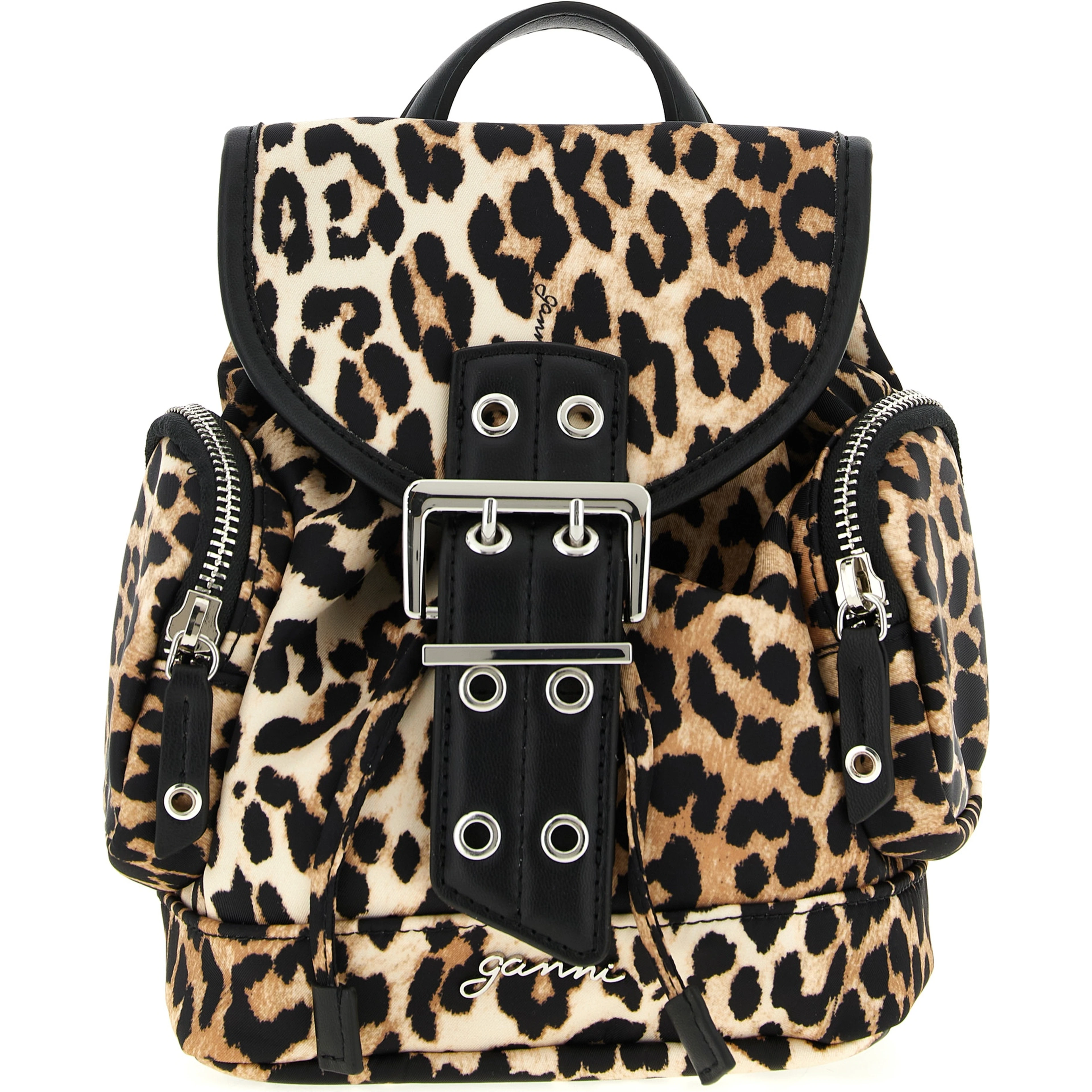 Brown Recycled Polyamide Backpack