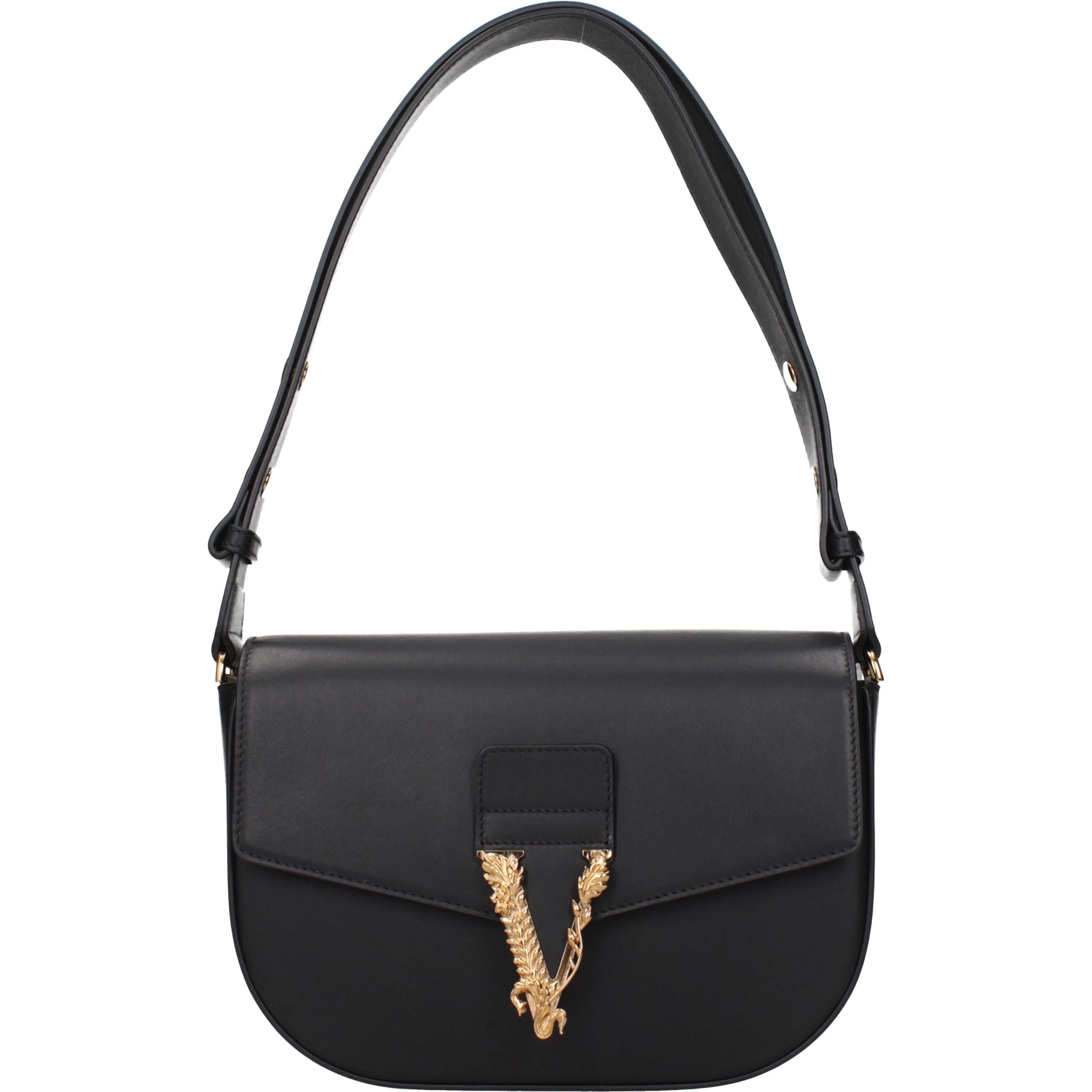 Black Leather Crossbody Bag