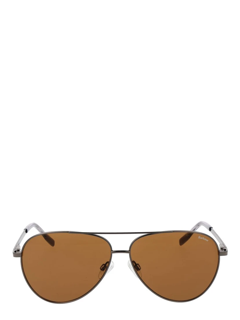 Gray Metal Sunglasses