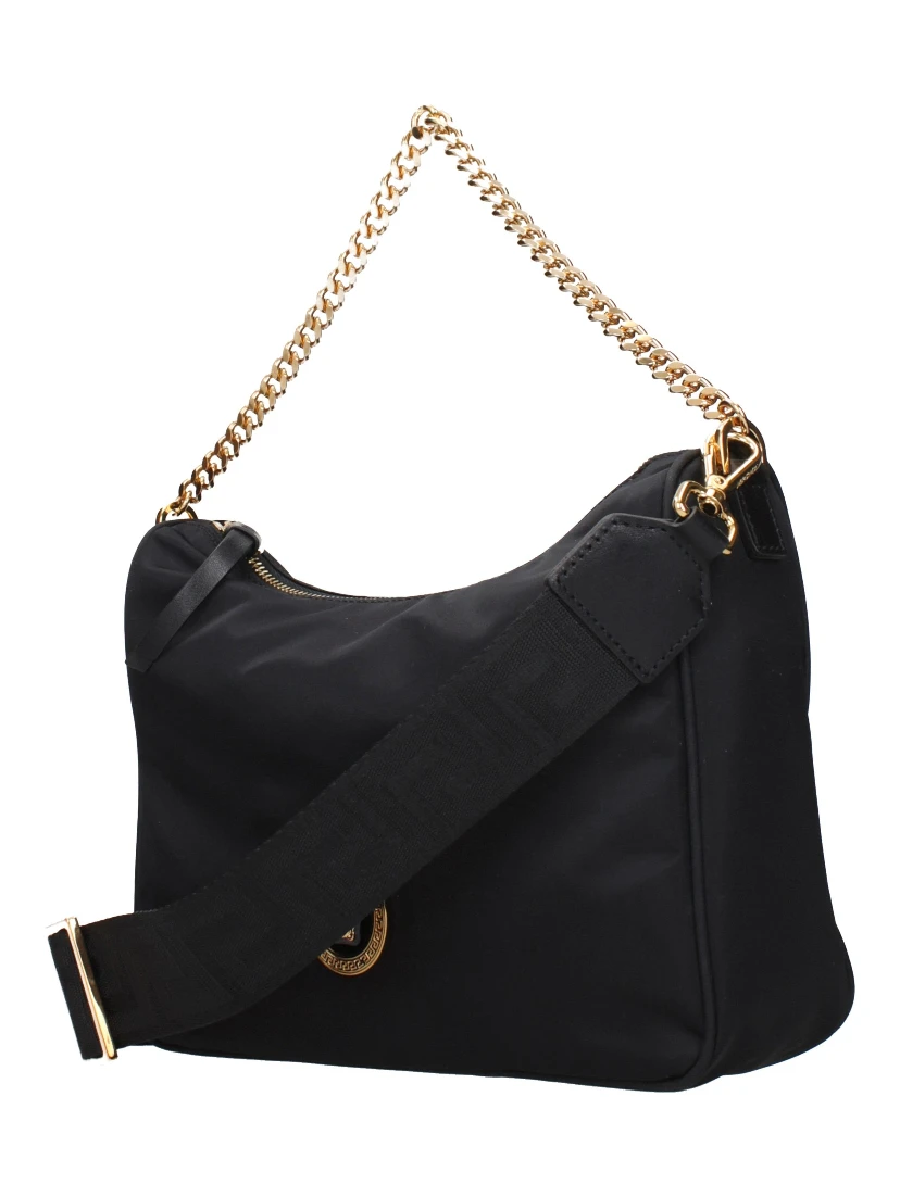 Black Fabric Handbag