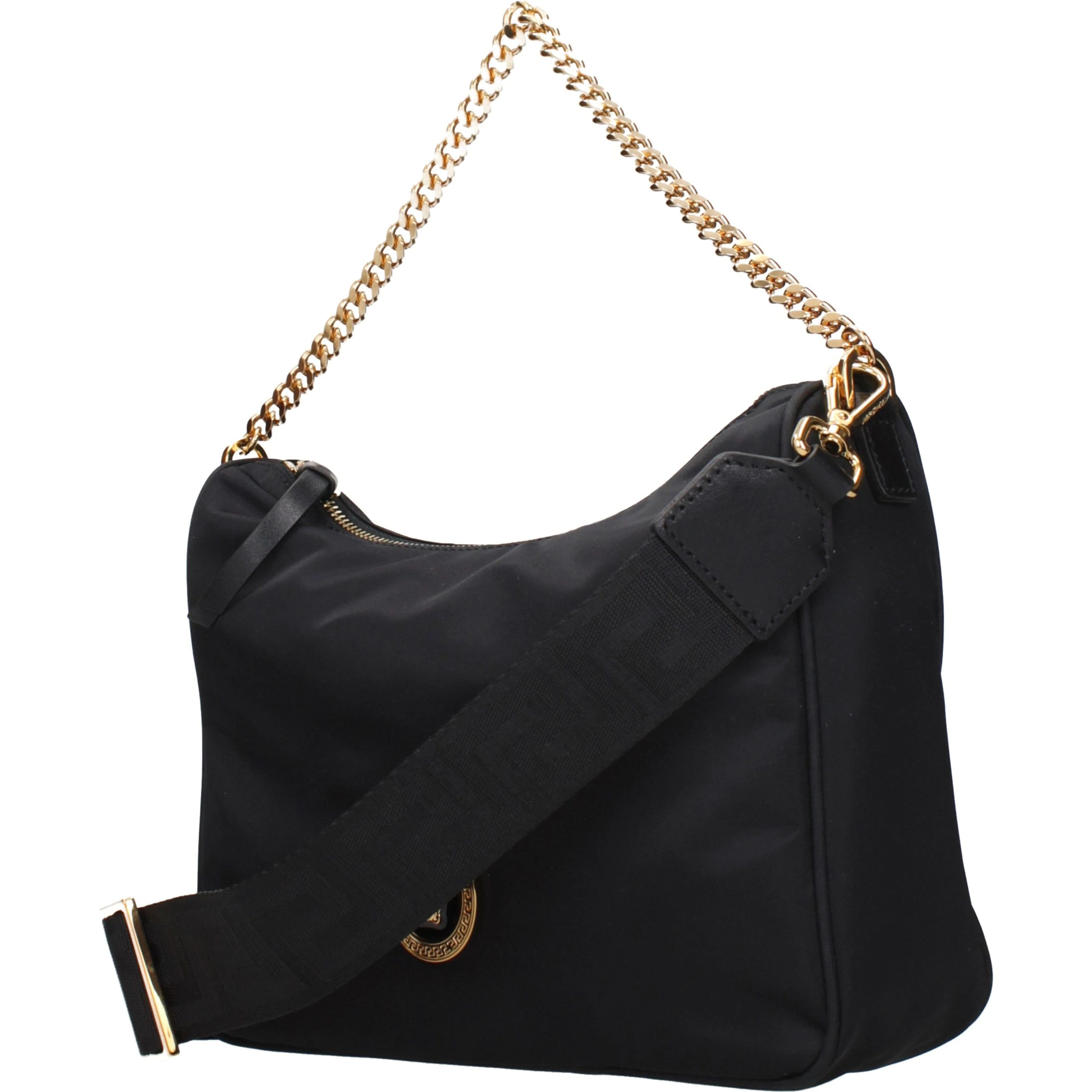 Black Fabric Handbag