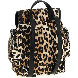 Brown Recycled Polyamide Backpack