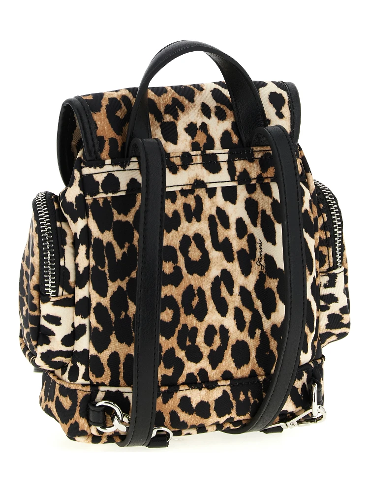 Brown Recycled Polyamide Backpack alternative