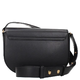 Black Leather Crossbody Bag