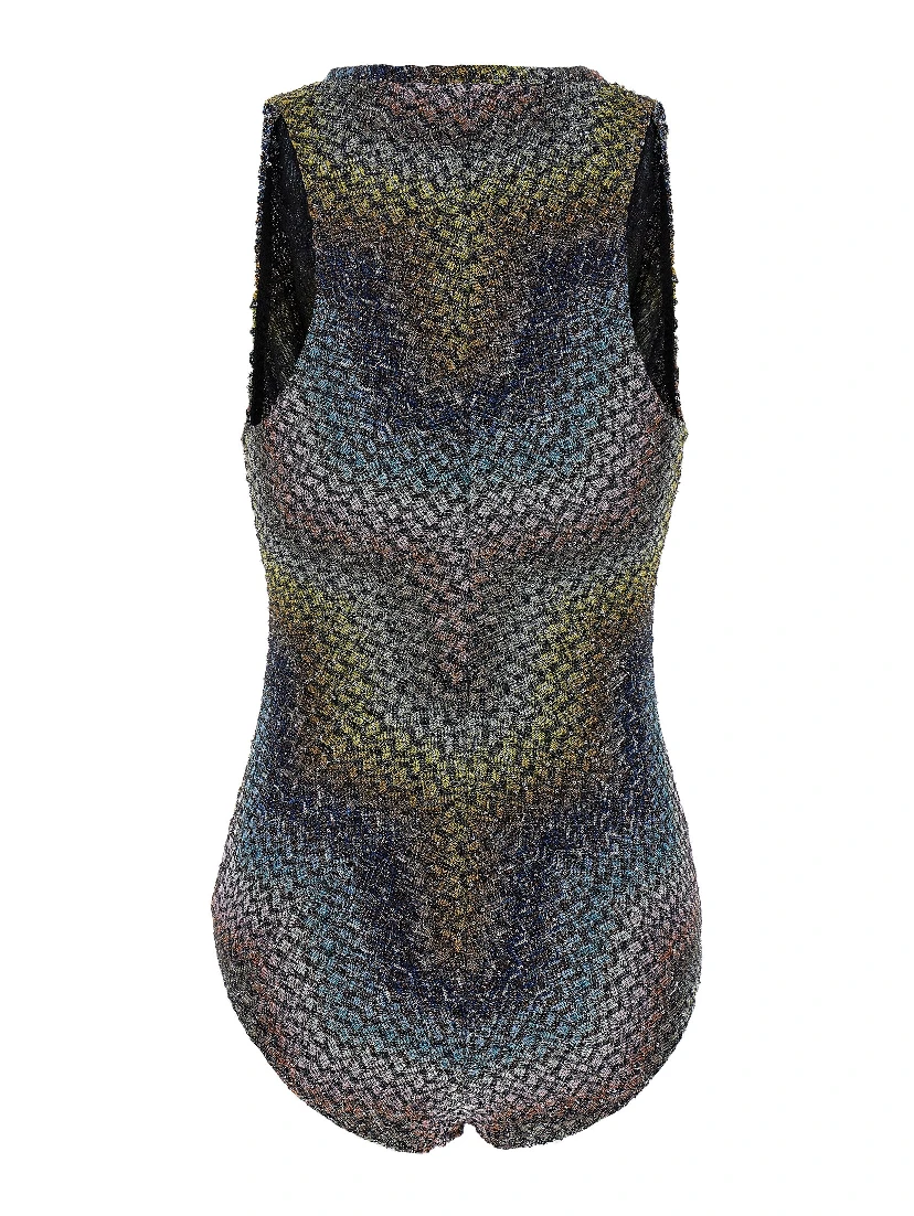 Multicolor Viscose One-Piece Swimsuit