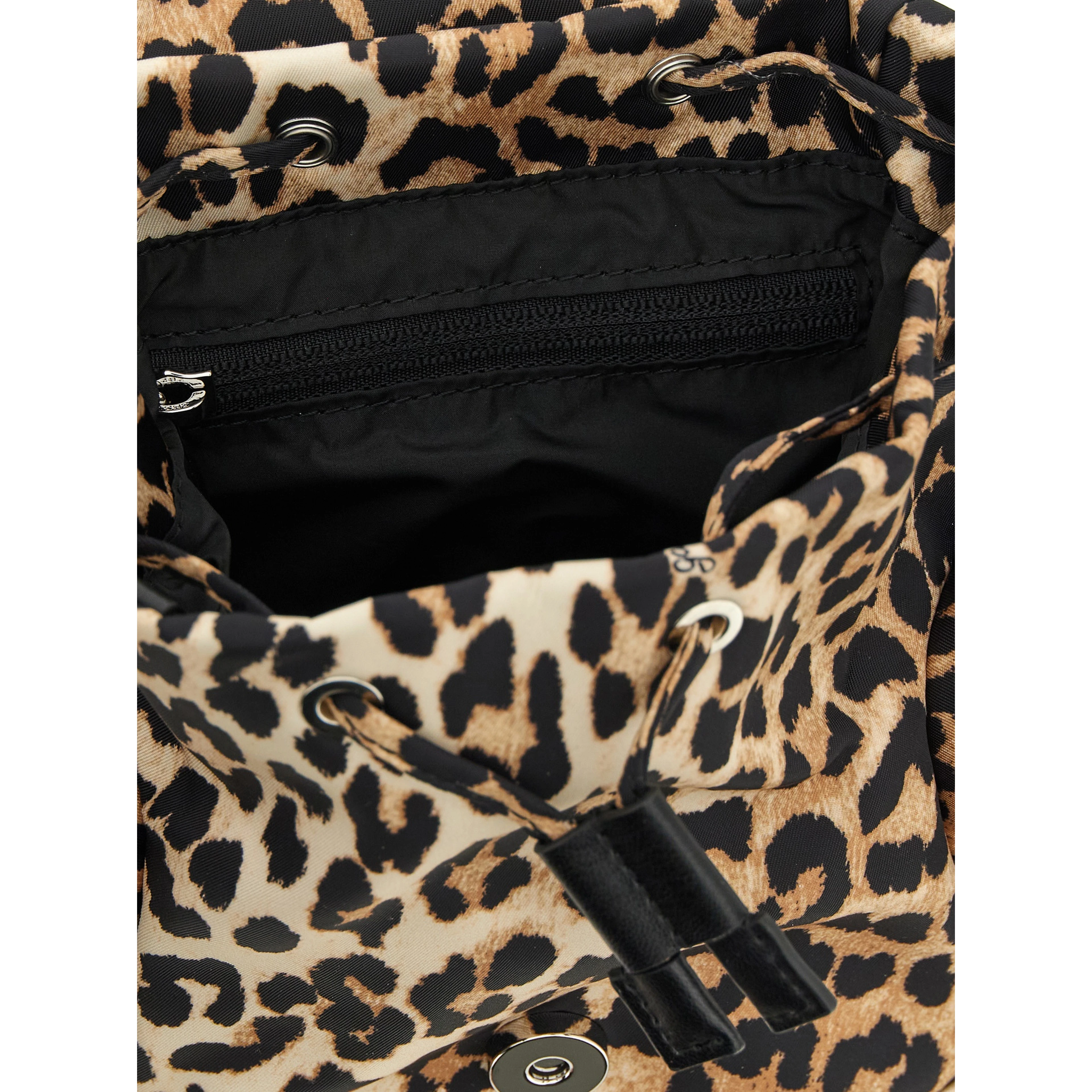 Brown Recycled Polyamide Backpack