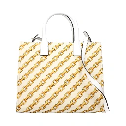 Beige Fabric Handbag
