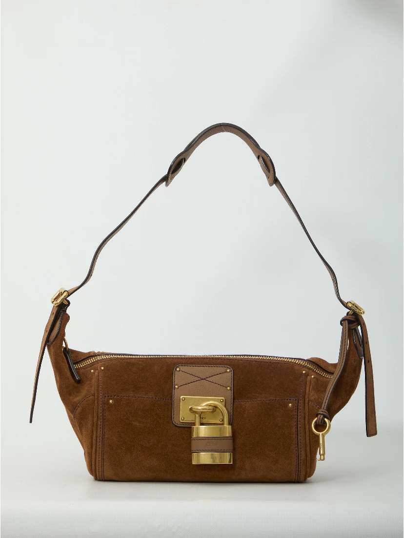 Paddington suede crossbody bag