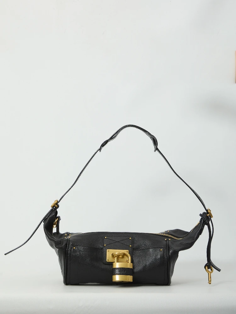 Grained leather Paddington crossbody bag